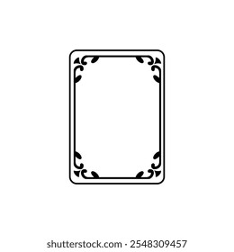Photo frame border vector template design 