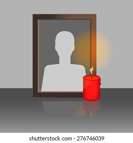 Photo Frame with Candle