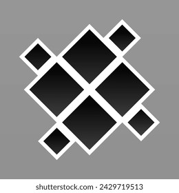 Composición del collage del marco de la foto con el diseño plano. Vector de diseño de plantilla de collage de fotos