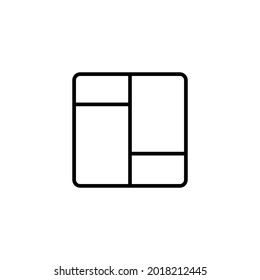 Photo frame. Photo collage. Image frame. Line style