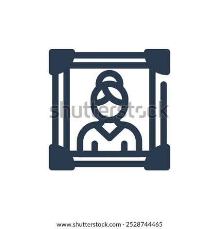 Photo Frame for Day of the Dead Vector Icon