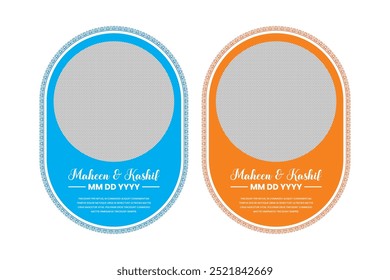 Photo Frame Design Set Album Vector