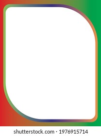 Photo frame design with vector template 