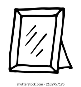 Ilustración vectorial de estilo de doodle fotográfico aislada en fondo blanco