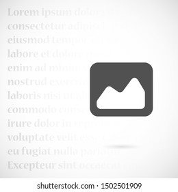 photo frame fo vector icon. Photo frame for wallpaper and photo viewing vector icon. photo frame online. vector icon