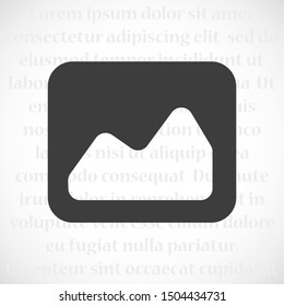 photo frame fo vector icon 