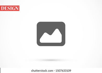photo frame fo vector icon. Photo frame for wallpaper and photo viewing vector icon. photo frame online. vector icon