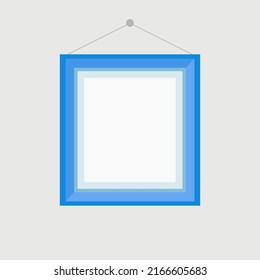 Photo Frame Hanging On Grey