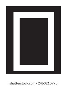photo frame icon design shap eps