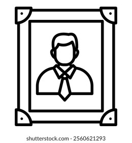 Photo Frame Icon Element For Design