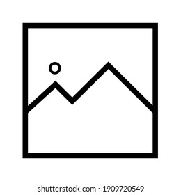Photo frame icon. Media sign. Vector illustration for design and web isolated on white background eps.01