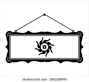 Photo Frame Icon, Picture Frame Icon Vector Art Illustration