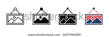 Photo Frame icon sheet multiple style collection
