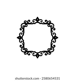 Photo frame icon silhouette vector illustration on white background
