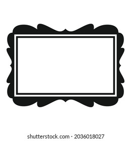 Icono de fotograma simple vector. Imagen del marco. Arte mural