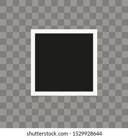 Photo frame icon. Vector illustration in flat design