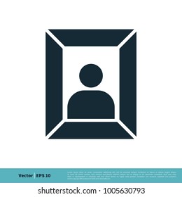 Photo Frame Icon Vector Logo Template Illustration Design. Vector EPS 10.