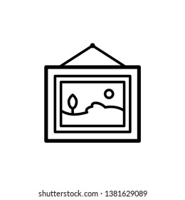 Photo frame icon vector, Symbol, logo illustration.