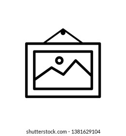 Photo frame icon vector, Symbol, logo illustration.