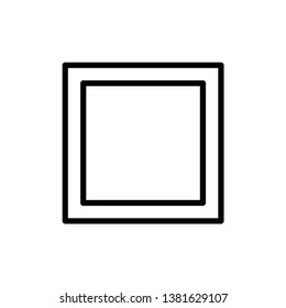 Photo frame icon vector, Symbol, logo illustration.