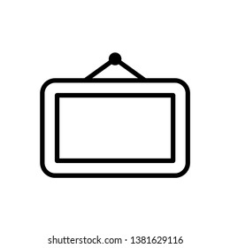 Photo frame icon vector, Symbol, logo illustration.