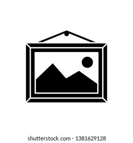 Photo frame icon vector, Symbol, logo illustration.