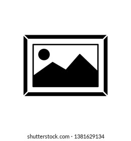 Photo frame icon vector, Symbol, logo illustration.