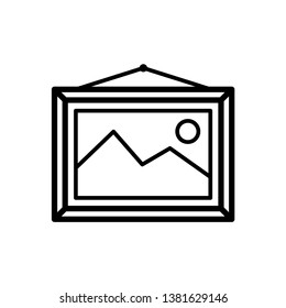Photo frame icon vector, Symbol, logo illustration.
