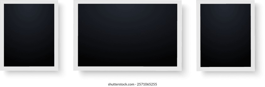 Photo frame. Ideal as a template for text, images or graphics. Can be used in design, social media, websites or print. Stylish and minimalist look suitable for modern design projects