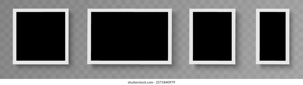 Photo frame. Ideal as a template for text, images or graphics. Can be used in design, social media, websites or print. Stylish and minimalist look suitable for modern design projects