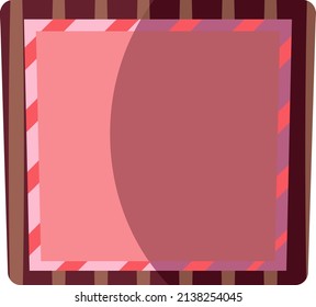 Foto-Rahmen, Illustration, Vektorgrafik auf weißem Hintergrund.