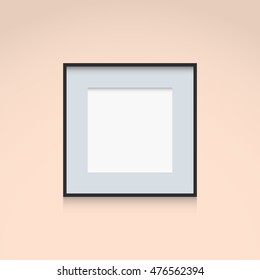 Photo Frame Interior Decoration Template Square Shape