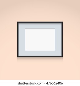 Photo Frame Interior Decoration Template Horizontal Orientation