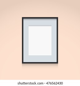 Photo Frame Interior Decoration Template Vertical Orientation