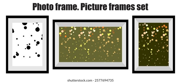 photo frame isolated on transparent background
