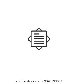 photo frame line icon, outline vector sign, pixel perfect icon