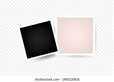 Photo frame mockup design.blank space for your image. vector illustration
