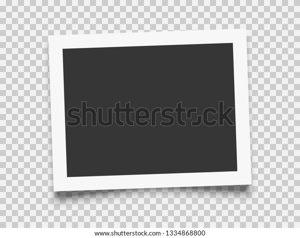 写真立てモックアップ 白い背景に影と分離型ベクターイラスト のベクター画像素材 ロイヤリティフリー