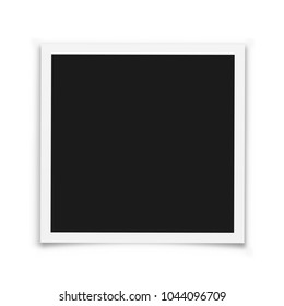 Photo frame mockup. Vector illustration.