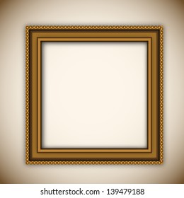 Photo frame on abstract background.
