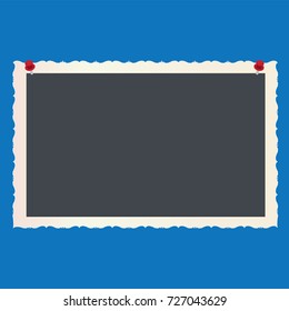 Photo frame on background  Vector illustration
