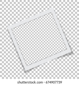 Photo frame on a isolated background, a mockup