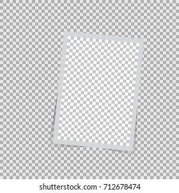 Photo frame on a isolated background, a mockup design