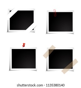 photo frame on the transparent background, grephic element concept