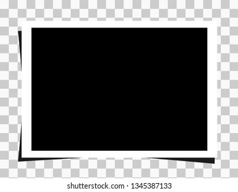 Photo frame on transparent background