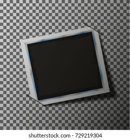 a photo frame on a transparent background