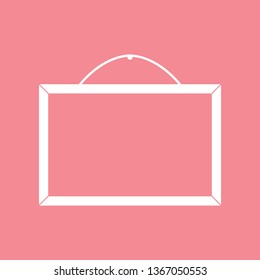 Photo frame on wall Vector