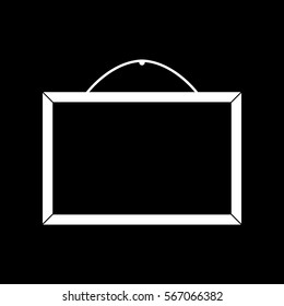 Photo frame on wall Vector