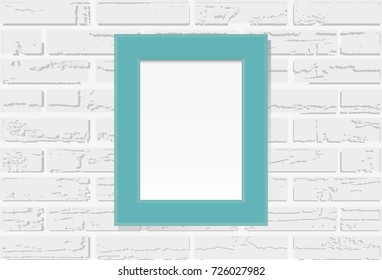Photo frame on a white background  Vector illustration.
