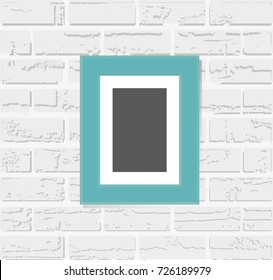 Photo frame on a white background  Vector illustration.
